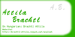 attila brachtl business card